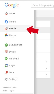 Google Plus Settings Circles