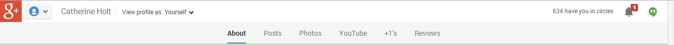 Google Plus Bar