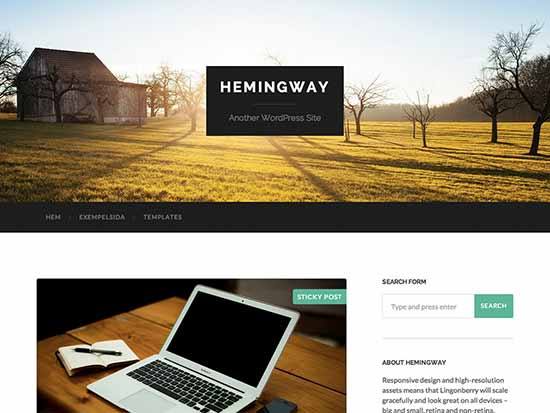 WordPress Theme Hemingway